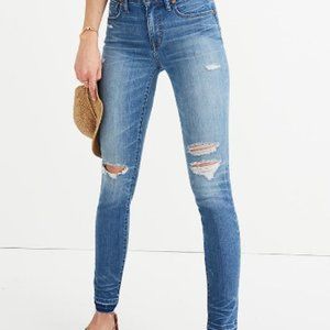Distressed Madewell Skinny Jeans, Size 27